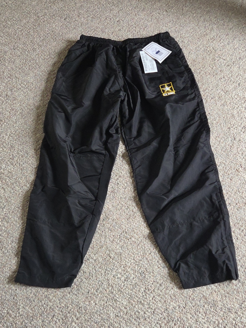 New U.S. Army PT Black Tactical Track Pants